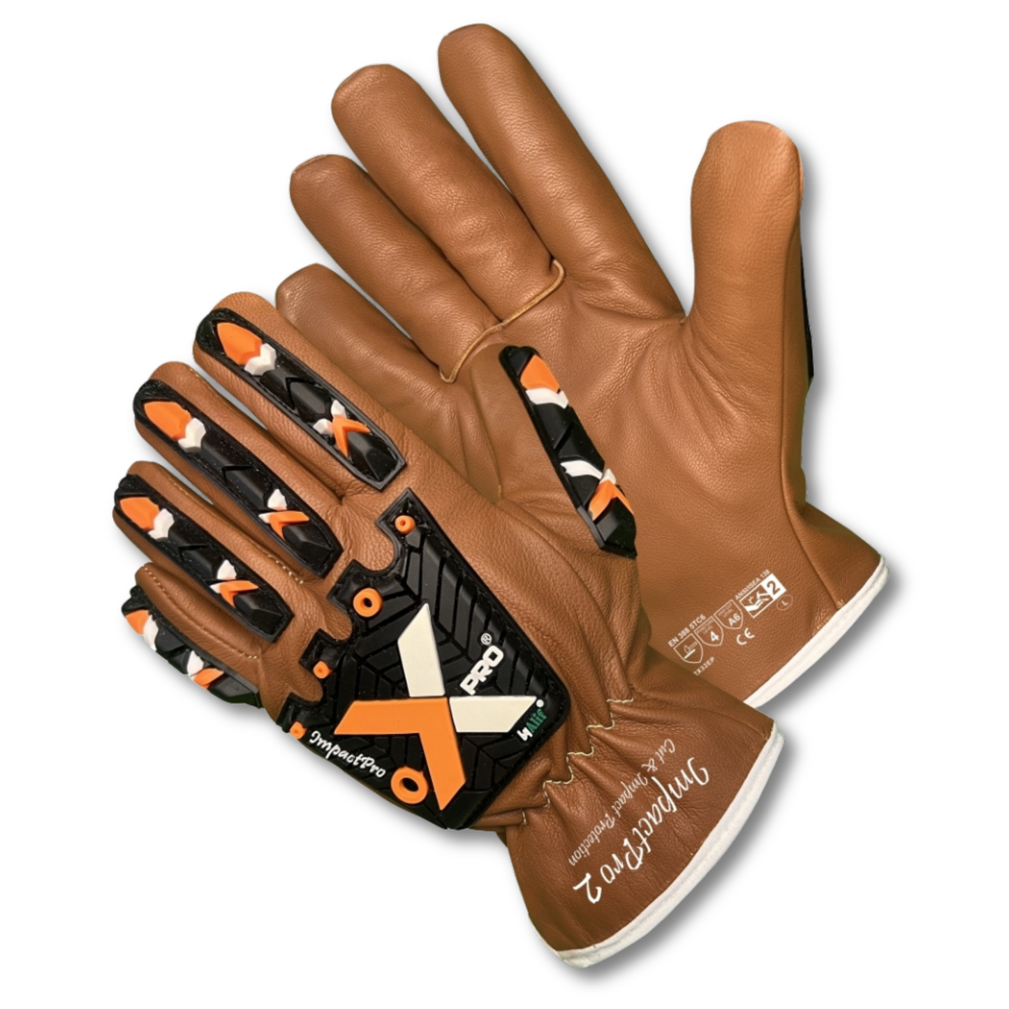 GUANTE IMPACTPRO de Xpro, de piel de cabra con forro de fibra de aramida Kevlar® Guantes anticorte y antiimpacto.